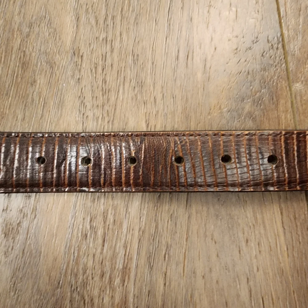 Men's Brown Belt Full Grain Leather Handcrafted USA Solid Brass Buckle size 30